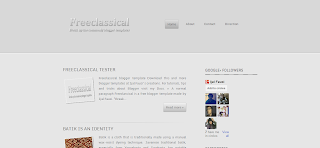 Freeclassical F1 Blogger Template is a Responcive Newbie Friendly Blogger Template