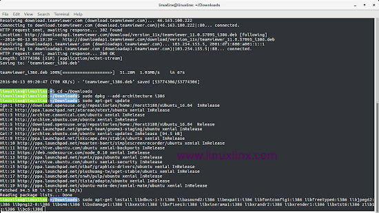 install_teamviewer_ubuntu_apt-get_command_line_terminal_dependencies