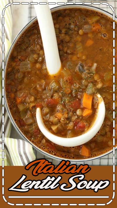 The recipe for this rich and hearty Italian Lentil Soup requires very little time, start to finish, and it takes advantage of lentils luscious state of tenderness. This is a humble soup made with the