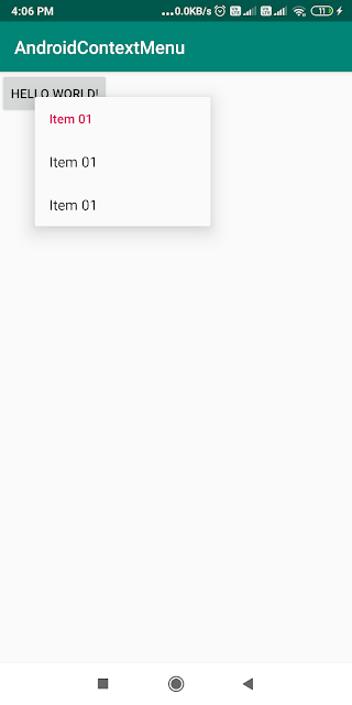 TutorialsBuzz: Android Context Menu In Kotlin