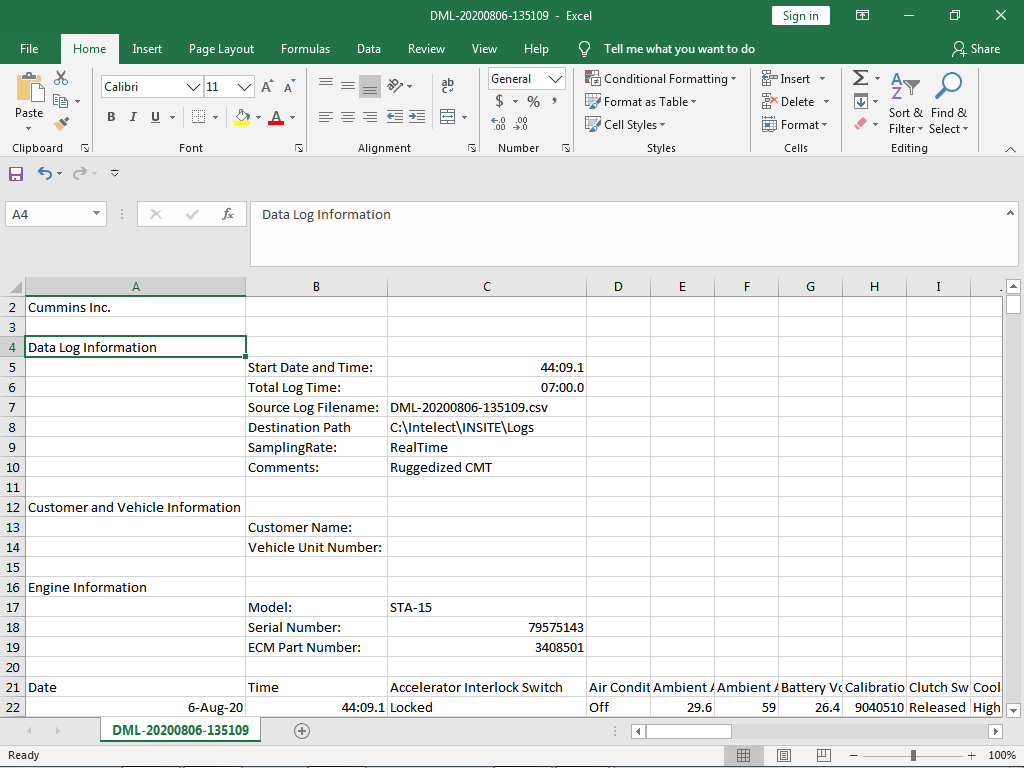 Data Monitor/Logger on Cummins INSITE Software (CUMMINS Engines) Blog.Teknisi