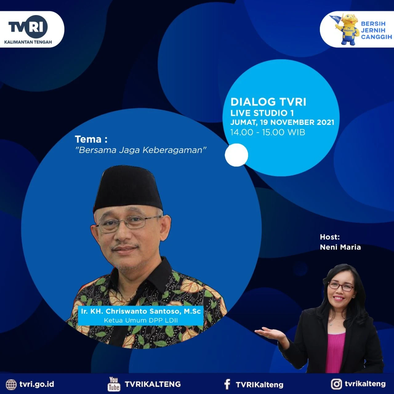 Ketua Umum DPP LDII di Dialog TVRI Kalimantan Tengah