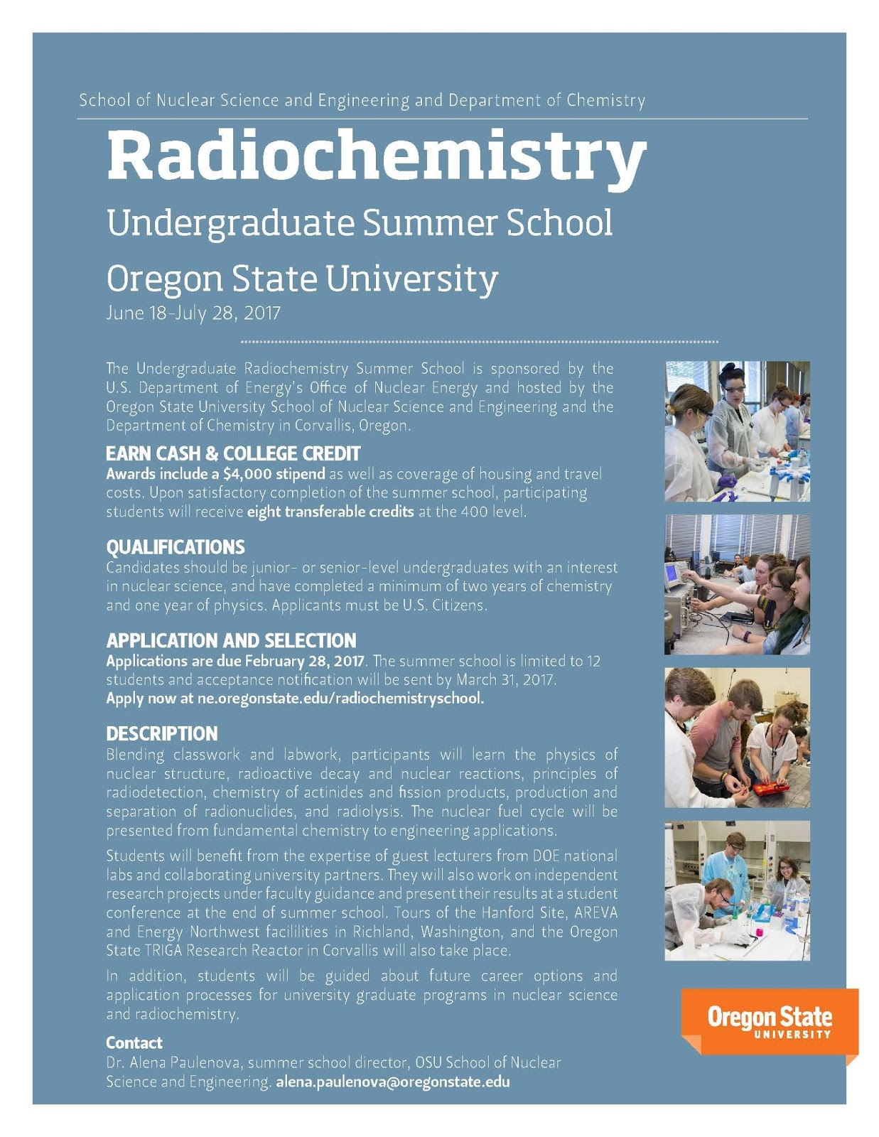 Institute of Technology School of Chemistry & Biochemistry