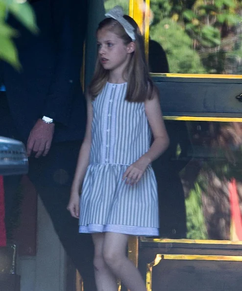 King Felipe of Spain, Queen Letizia of Spain and Princess Leonor of Spain, Princess Sofia of Spain and Queen Sofía