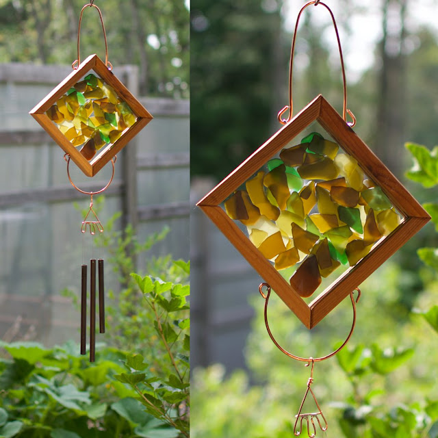 Warm colours kaleidoscope wind chime by Coast Chimes
