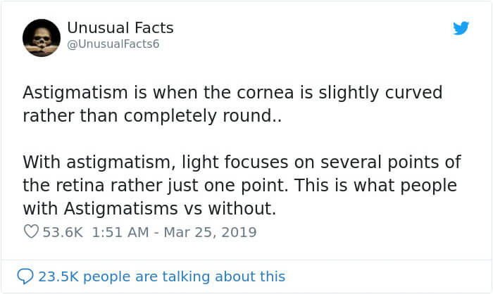 People Realize They Have Astigmatism Thanks To A Viral Comparison Photo