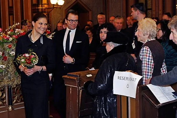 Crown Princess Victoria and Prince Daniel attended a memorial ceremony for the victims of the Holocaust