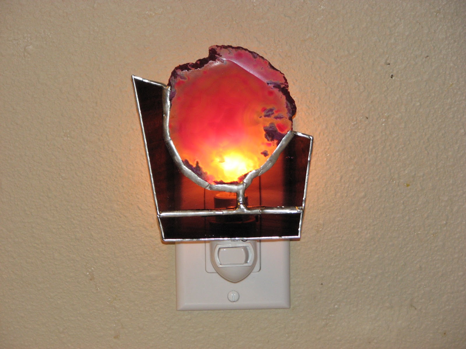 Everyday Handmade Stained Glass Geode Night Light