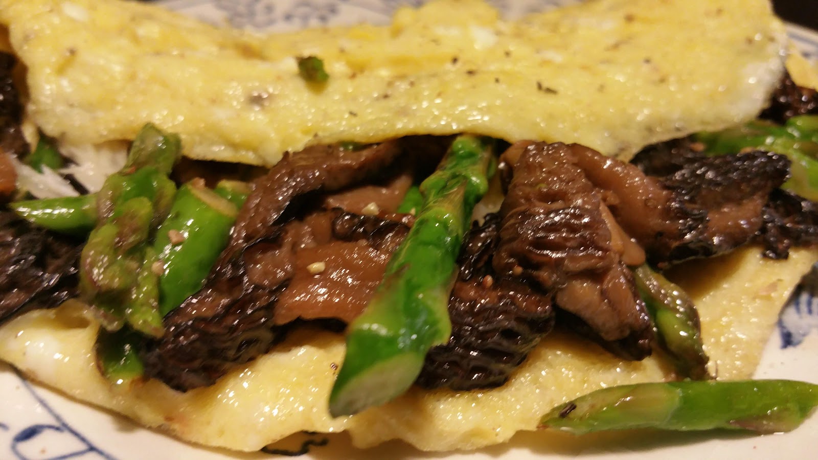 Food's Fan Club Foraging Black Morel Mushroom Omelet w/ Fresh
