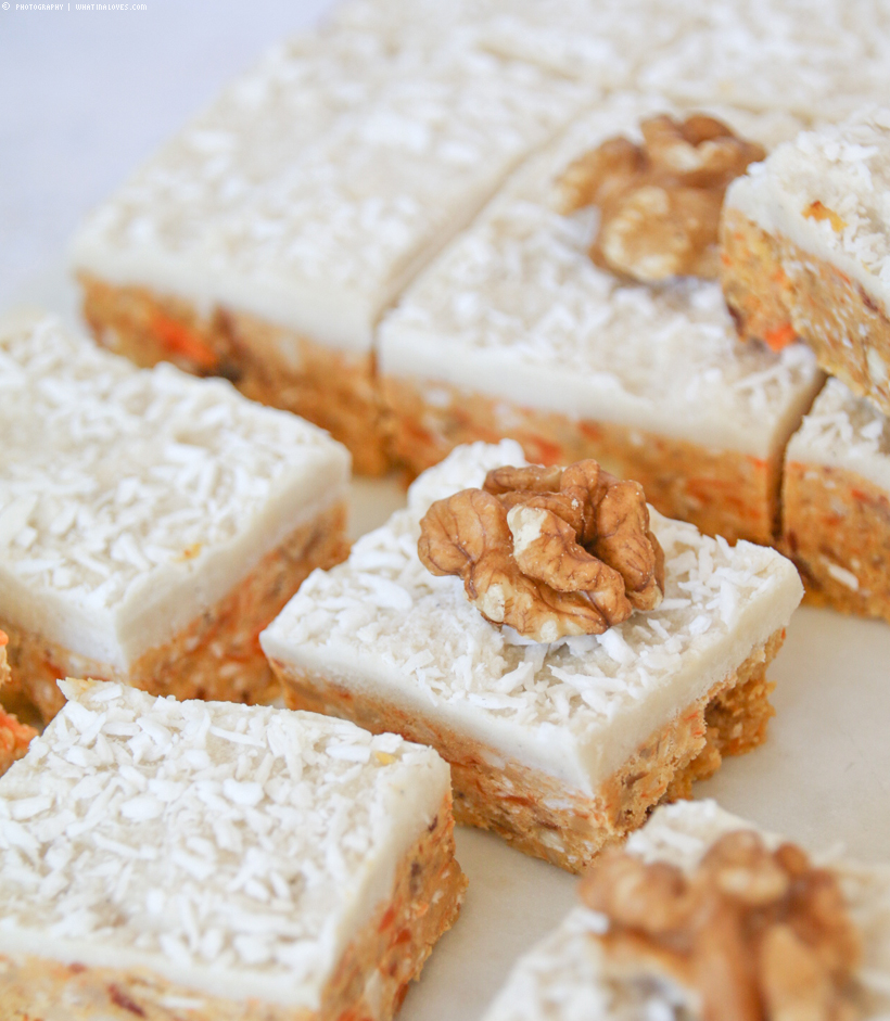 Raw Carrot Cake Bars