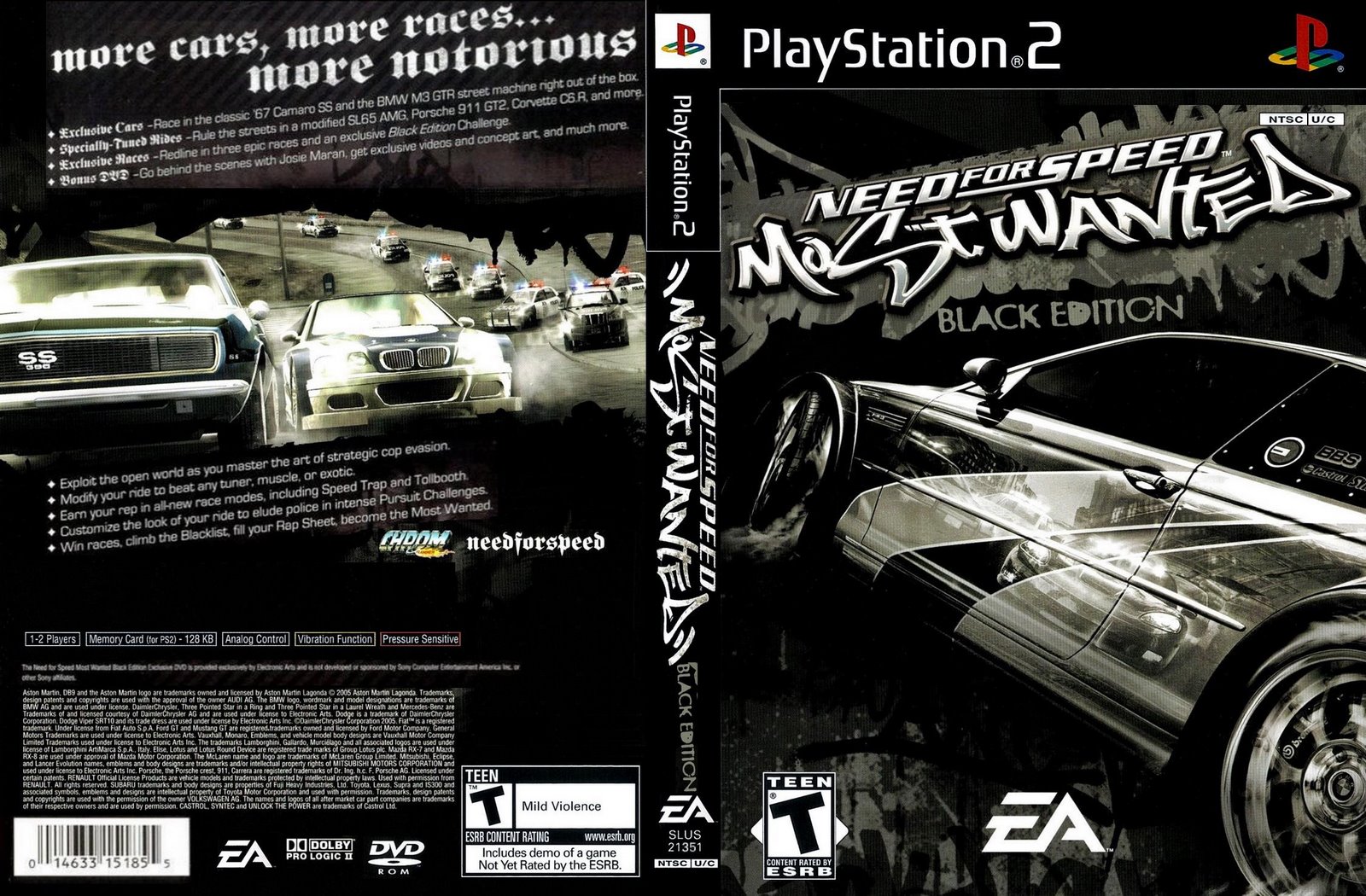 Need for Speed Most Wanted Black Edition PS2 ISO NTSC PAL Multilenguaje Need for Speed Most Wanted Black Edition PS2 ISO NTSC PAL Multilenguaje