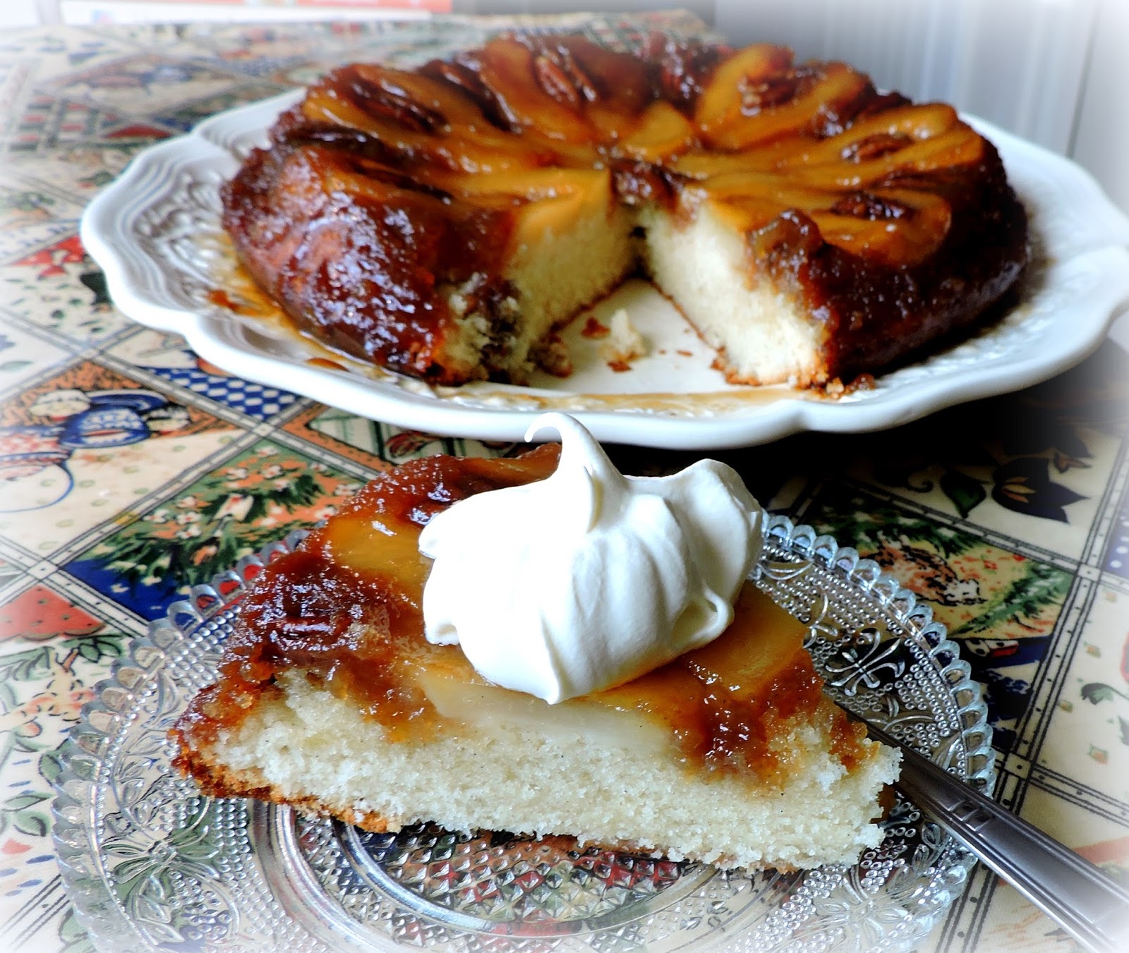 Pear & Maple Upsidedown Cake
