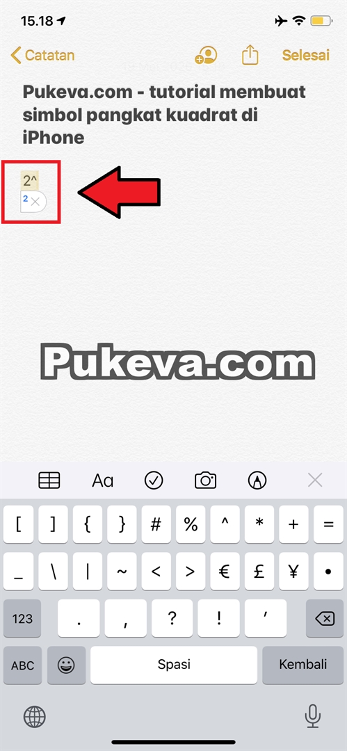 Cara Membuat Simbol Pangkat Kuadrat Dll Di Iphone Ipad Pukeva