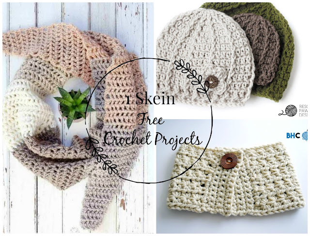 6 Free One Skein Crochet Projects