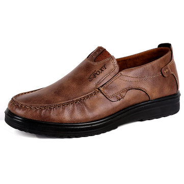 Find and Buy: Large Size Men Comfy Casual Microfiber Leather Oxfords Shoes
