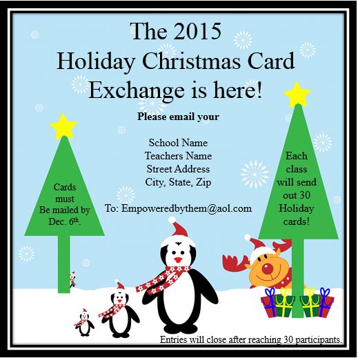 Empowered By THEM: 2015 Christmas Card Exchange!