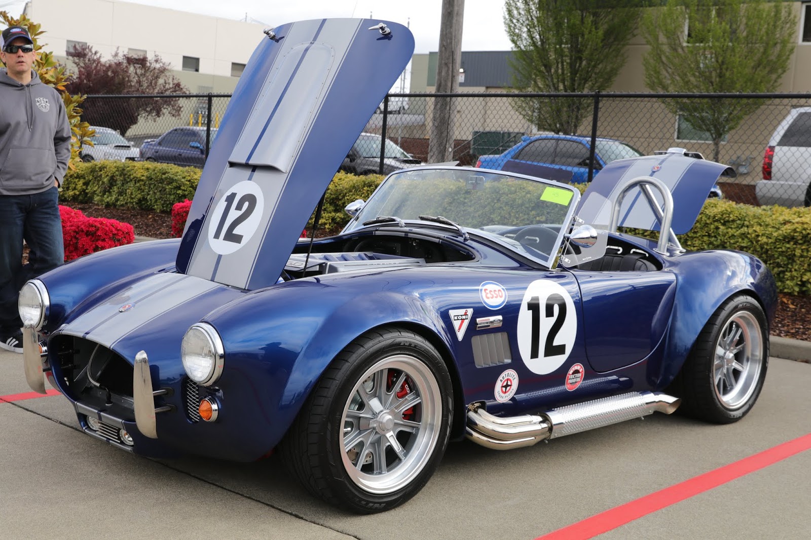 OldMotoDude Cobra Kit Car on display at Griot's Garage Car Show