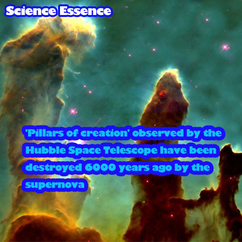 Science Essence 'Pillars of creation' destroyed by supernova 6000