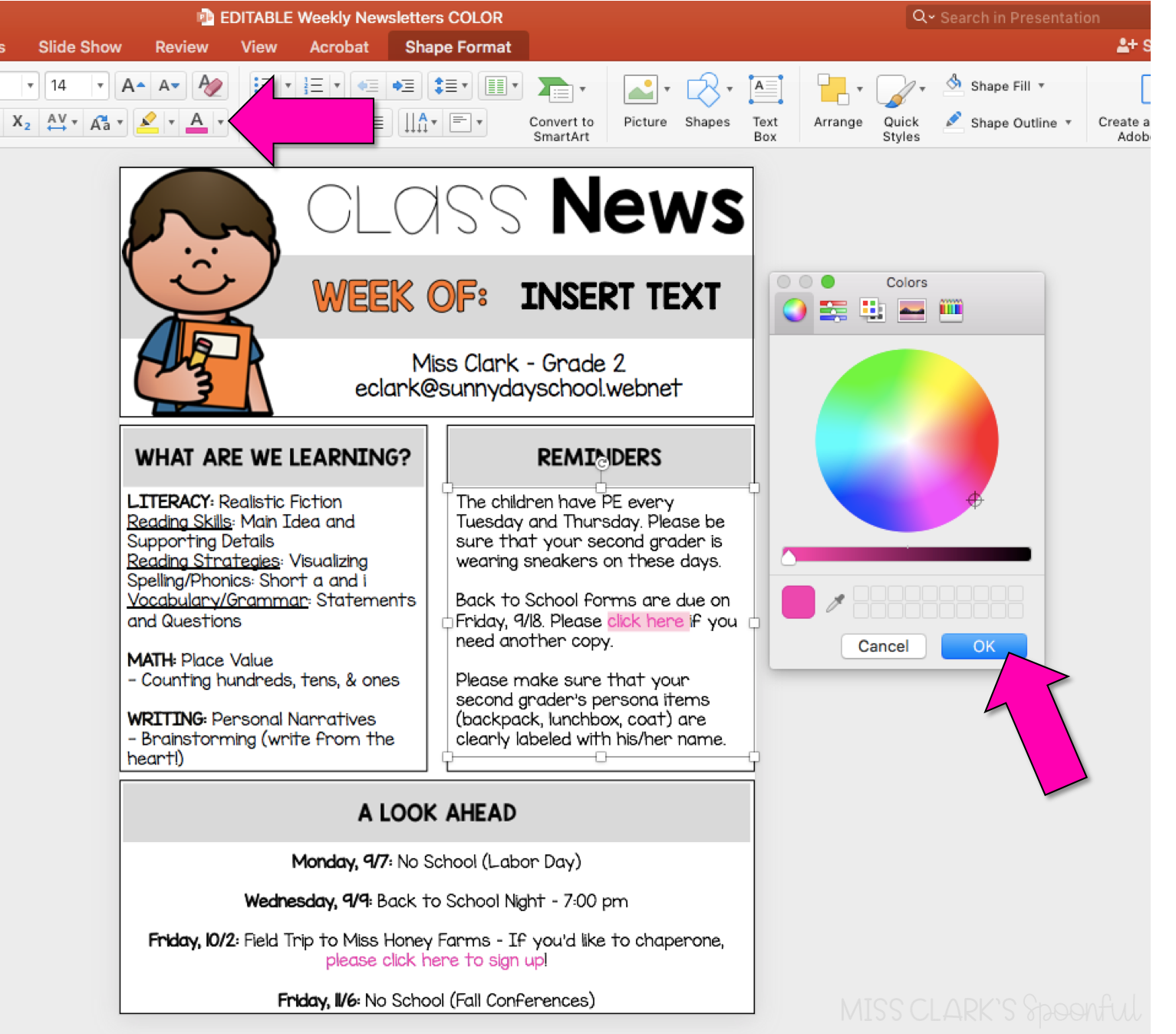 An Easy Guide to DIGITAL Classroom Newsletters & CLICKABLE PDFs! Miss