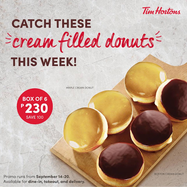 Manila Shopper Tim Hortons National Cream Filled Donut Week Promo
