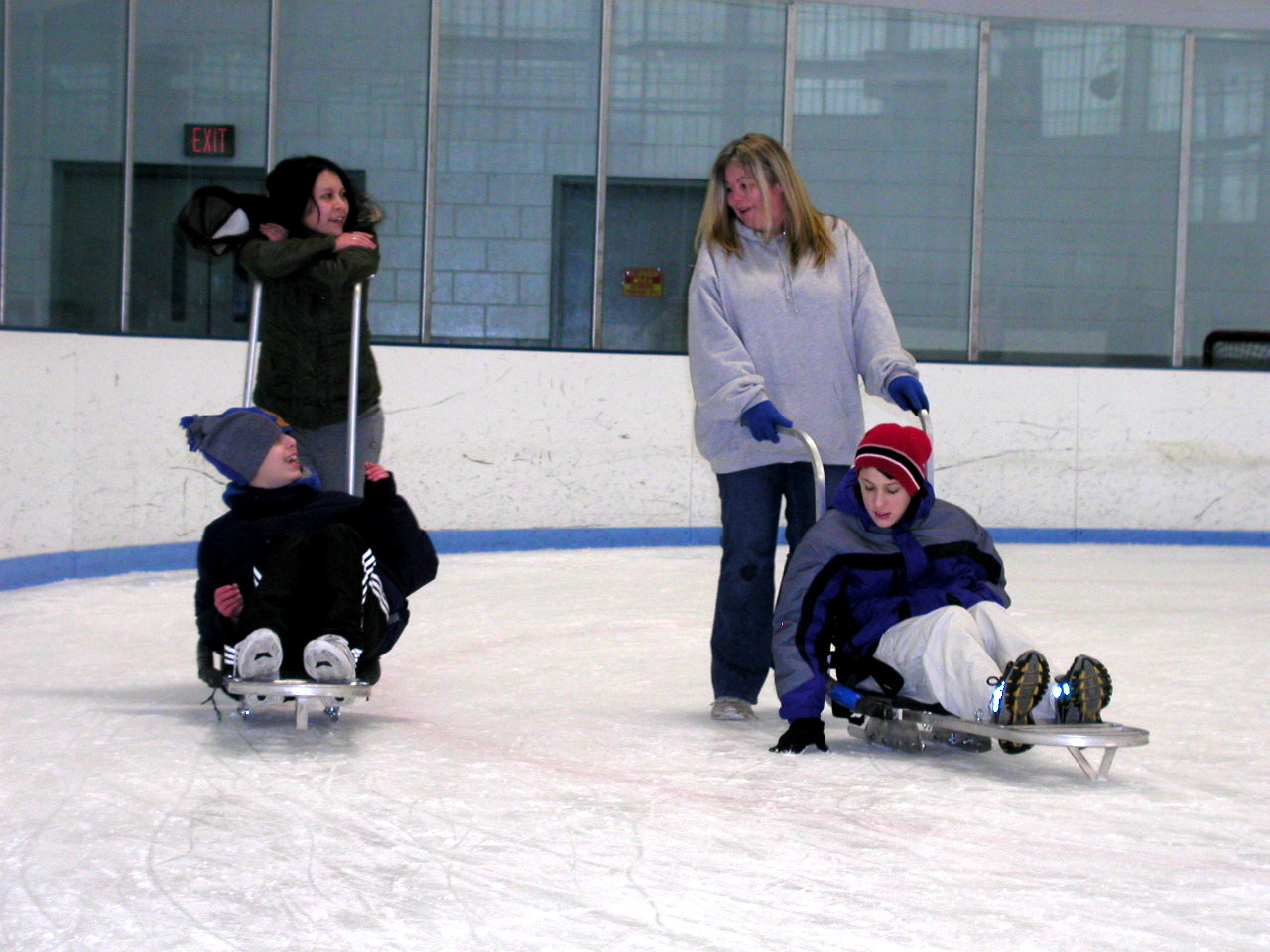 Everyone Outdoors Ice Sleds Available for Public Skating & Winter Gear