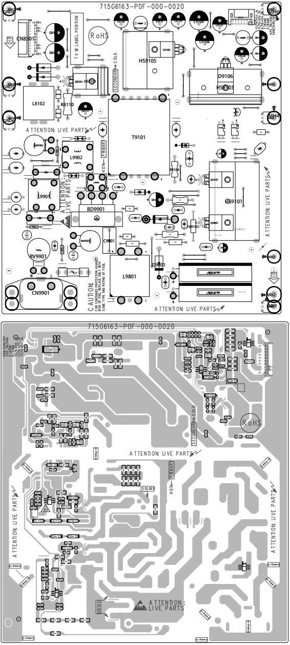 Electro help: Philips 715G6163 SMPS schematic (Circuit diagram)