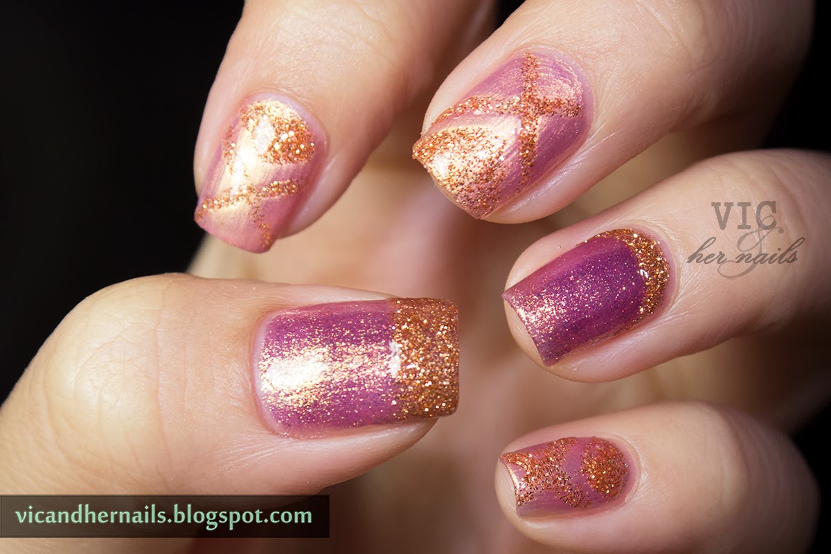 Vic and Her Nails Born Pretty Store Gold Glitter Liner Nail Polish Review