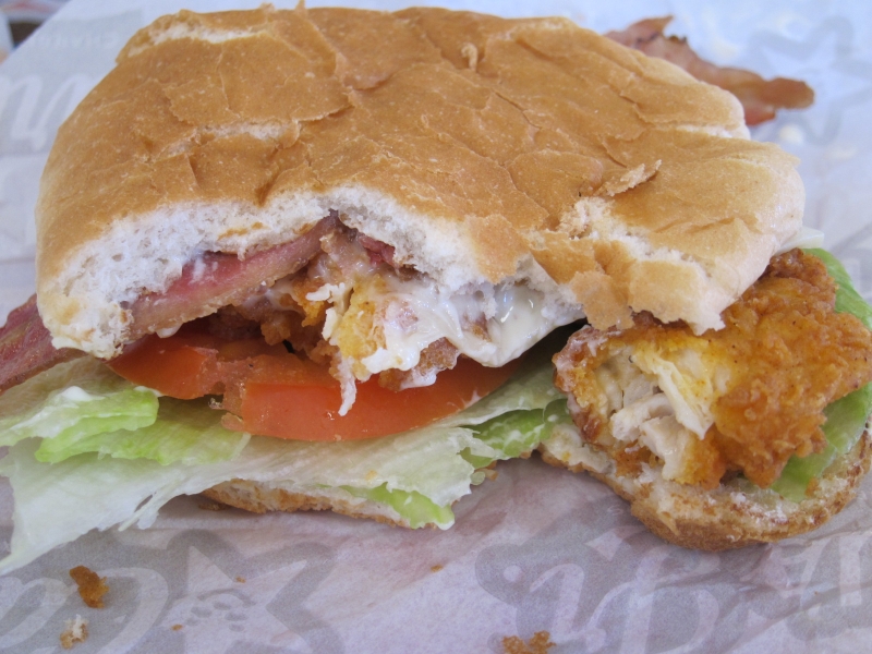 Review Carl's Jr. Bacon Swiss Crispy Chicken Tender Sandwich