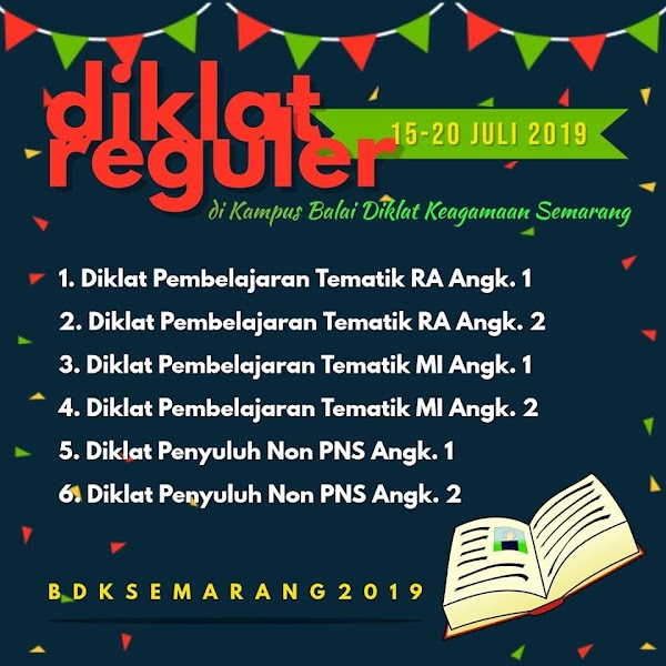Balai Diklat Kegamaan Semarang selenggarakan Diklat Reguler untuk RA, MI, dan Penyuluh Balai Diklat Kegamaan Semarang selenggarakan Diklat Reguler untuk RA, MI, dan Penyuluh
