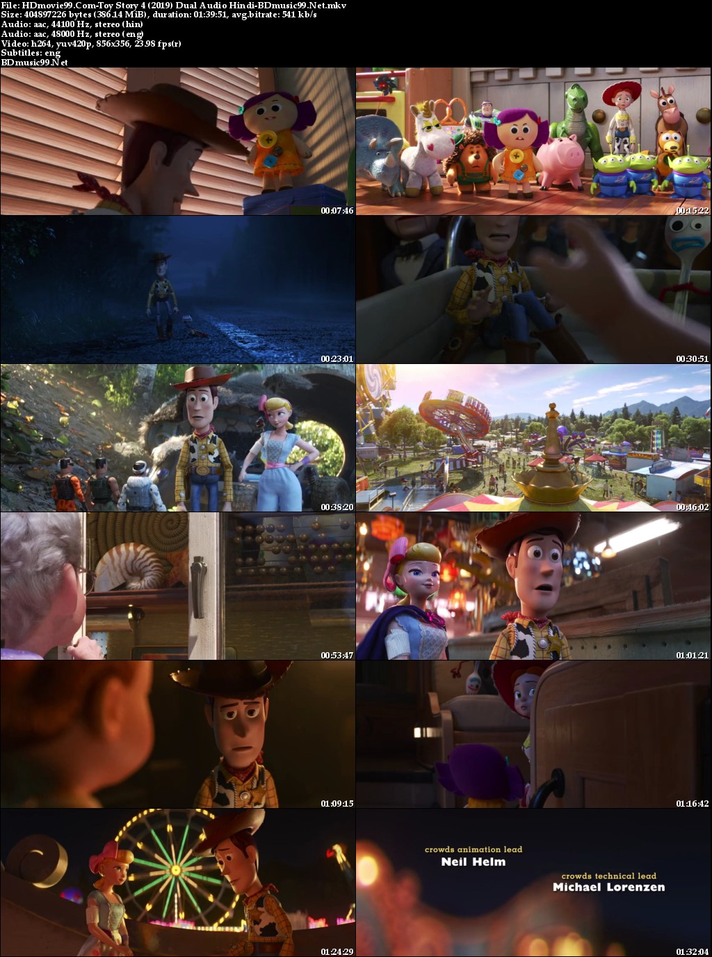 Toy Story 4 (2019) Dual Audio Hindi 480p WEBDL x264 350Mb MovieKenon