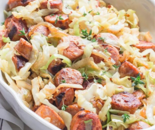 Easy Sausage And Cabbage Dinner Easy Sausage And Cabbage Dinner