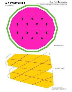 membuat bentuk semangka dari kertas