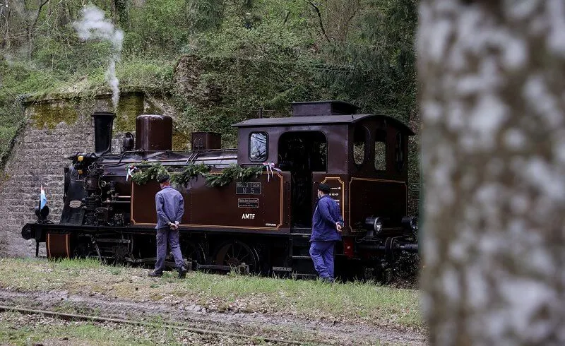 Princess Stephanie wore a green trousers by Boden, and silk blouse by Paule Ka, at Railway Museum and Tourism Association