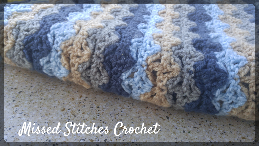 Missed Stitches Crochet January Blues Crochet Lap Blanket