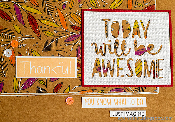 Layers of ink - Colored Pencils on Kraft Tutorial by Anna-Karin Evaldsson.