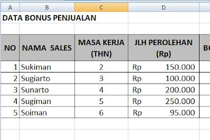 Cara Menghitung Total Penjualan Di Excel