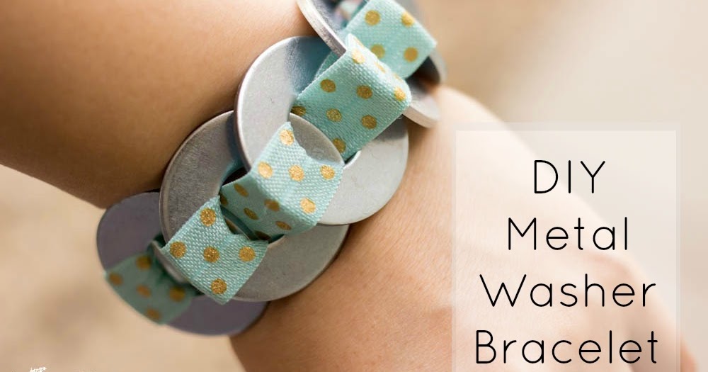 DIY Metal Stamped Washer Bracelets for Homemade Gifts