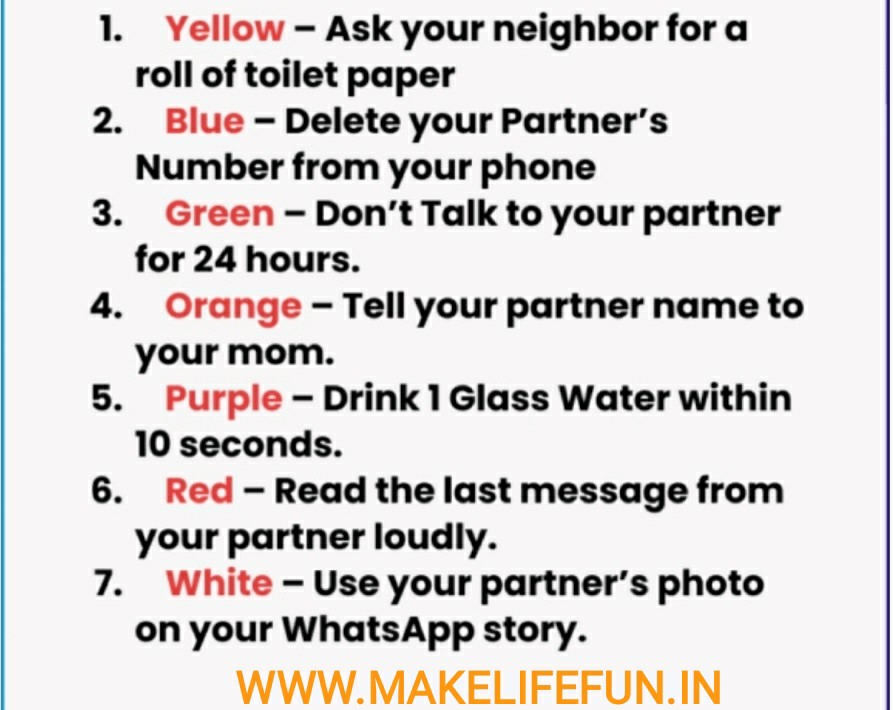Play Top 5, Latest whatsapp dare game With Your Friends And Family. -  Puzzle World