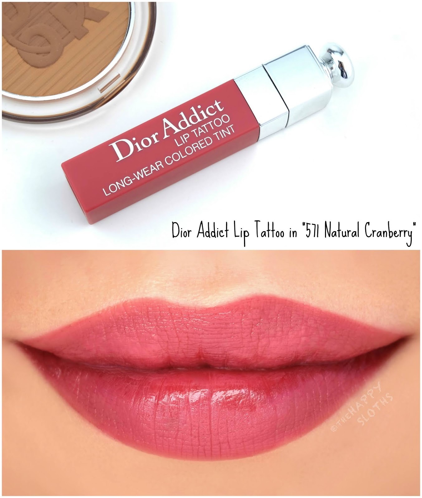 Dior Summer 2020 | Dior Addict Lip Tattoo in "571 Natural Cranberry": Review and Swatches