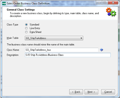 General Class Settings sage 100 General Class Settings sage 100