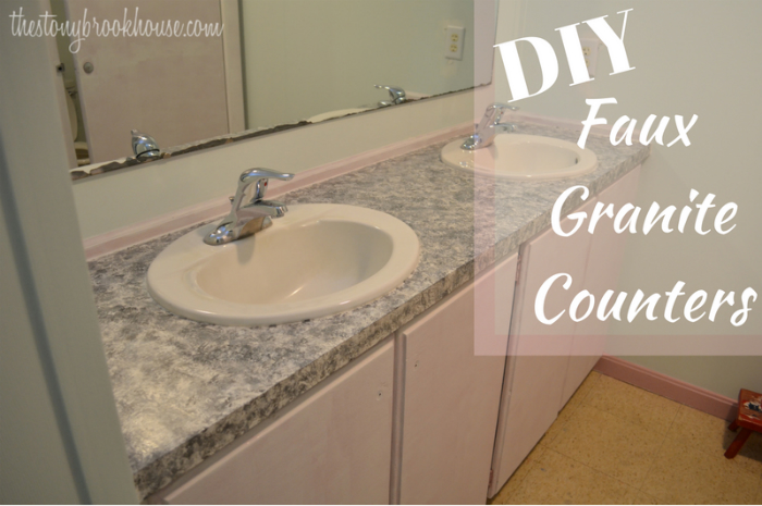 Thrifty Easy Faux Granite Countertops The Stonybrook House