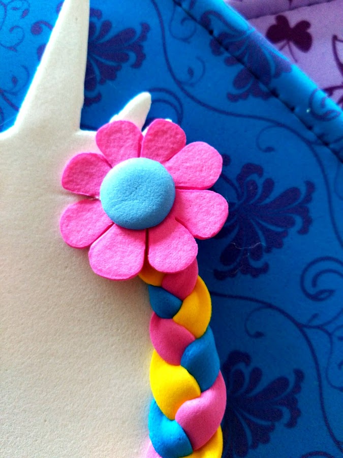 banderin, unicornio, goma eva 