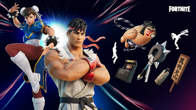 Ryu y Chun-Li de Street Fighter se unen a Fortnite.