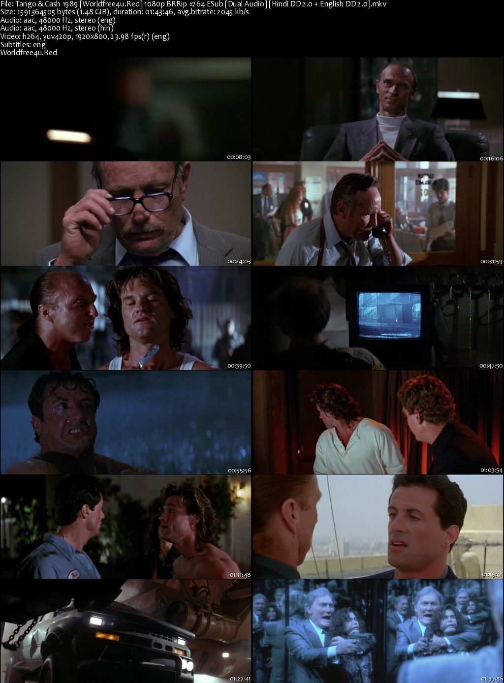 Tango And Cash 1989 BRRip 1080p Dual Audio