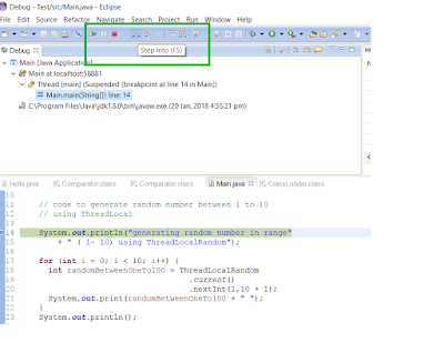 Java debugging shortcuts Eclipse