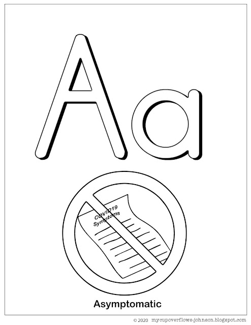 asymptomatic alphabet coloring page