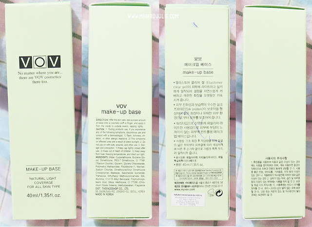 VOV Green Make-Up Base Review