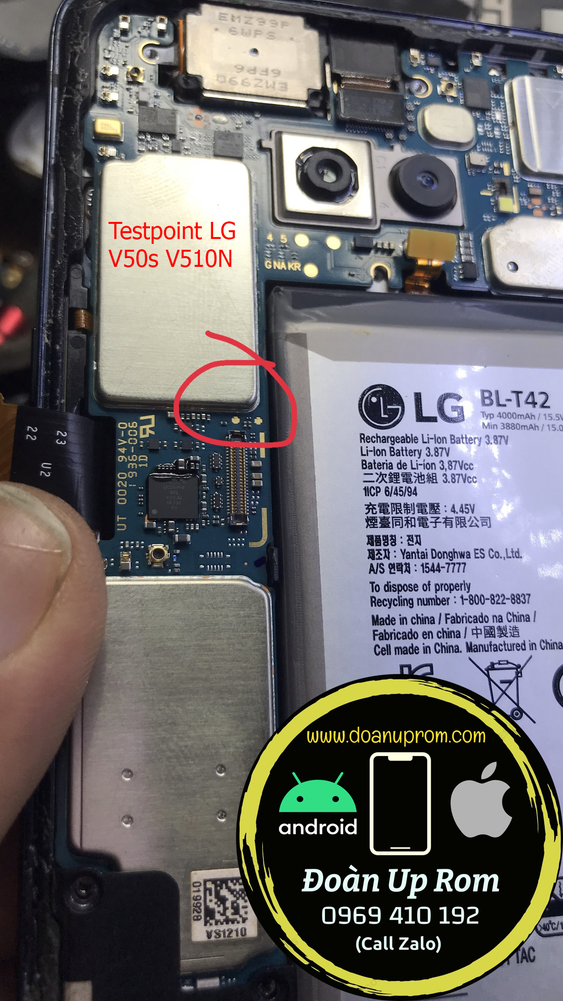 Share chia sẻ tổng hợp Testpoint EDL vào 9008 các dòng LG như G6 G7 V40