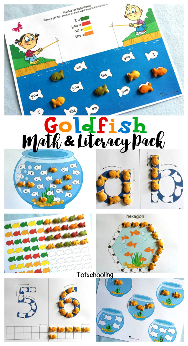 Goldfish Crackers Math & Literacy Pack