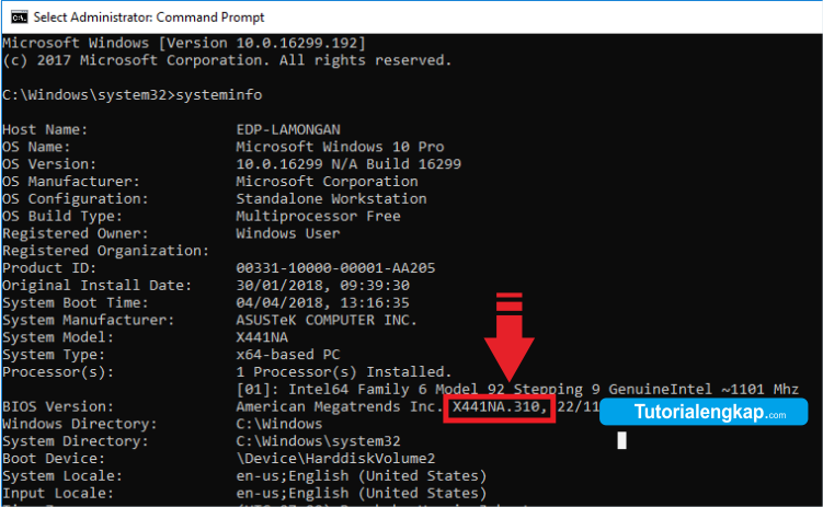 cara cek versi bios komputer dan laptop tanpa masuk bios